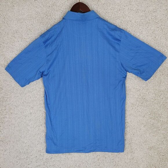 Tiger Woods Golf Polo Shirt Men's Size S Small Blue Short Sleeve Cotton Y2K VTG - Picture 4 of 8